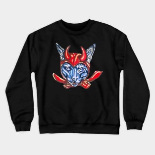 Devil Cat Crewneck Sweatshirt